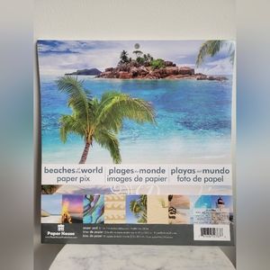 Paper House Beaches of the World Paper Pix 32 12x12 in Double Sided BRAND NEW